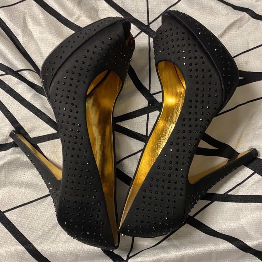 TedBakerStunningSparklingBlackCrystals GoldLining Too Gorgeous to Describe! - Picture 1 of 16
